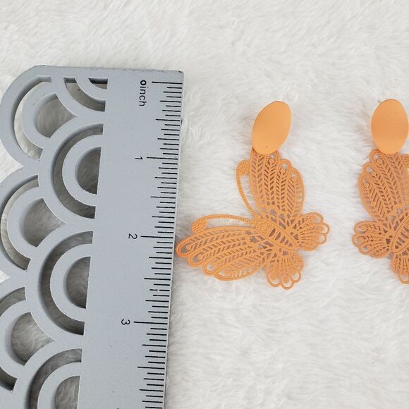 Butterfly Drop Earrings - Picture 3 of 3